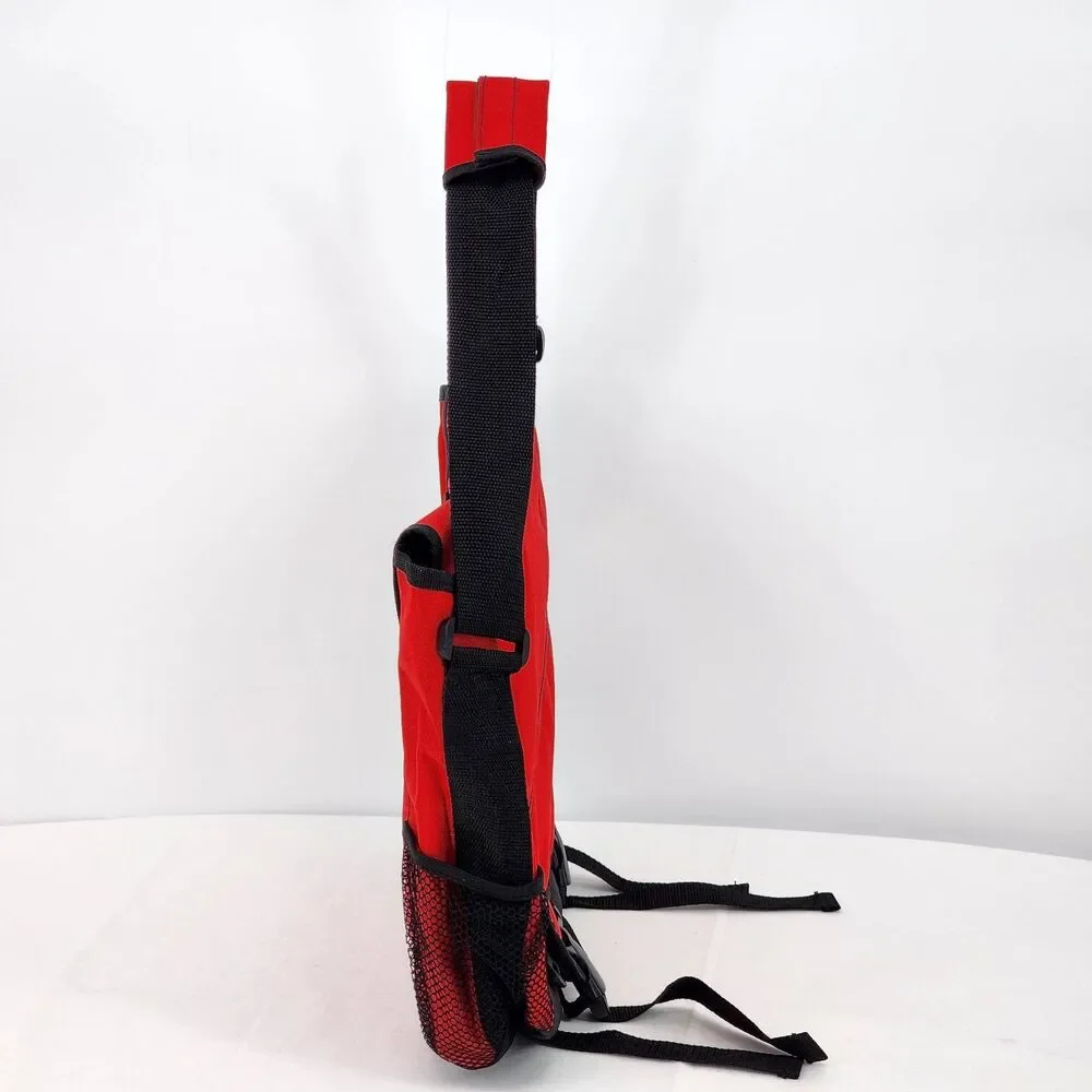 Gear Seven Collection Red Utility Messenger Bag
